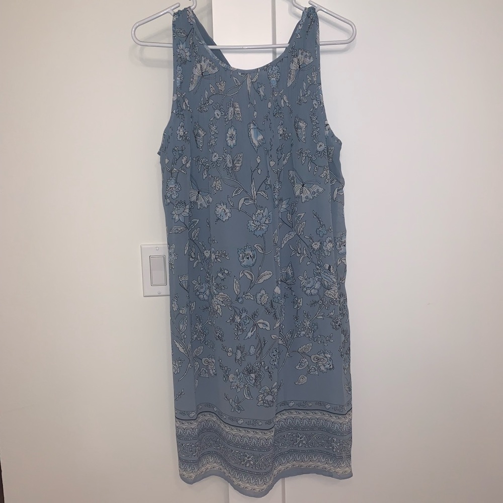 NWT Blue Floral Swing Dress